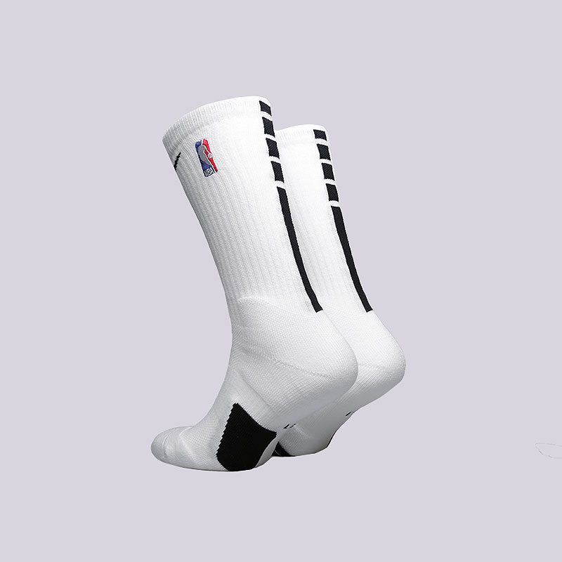 мужские белые носки Nike Elite NBA Crew Basketball Socks SX7587-100 - цена, описание, фото 2